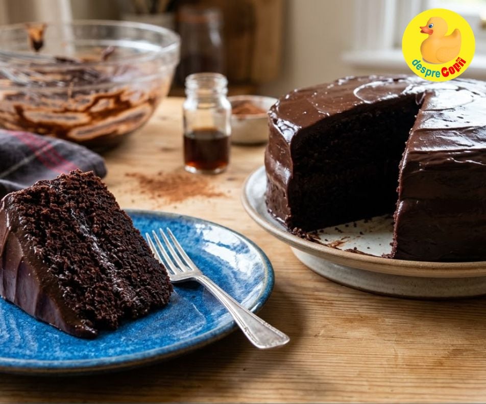 Tortul Dracula - Cel mai dens tort de ciocolată. O reteta simpla si rapida pentru un deliciu intens.