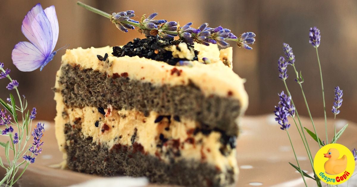 Tort de primavara cu lavanda - un desert parfumat si delicat