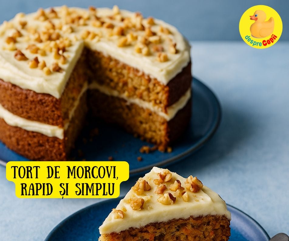 Tortul de morcovi ideal - reteta simpla si rapida