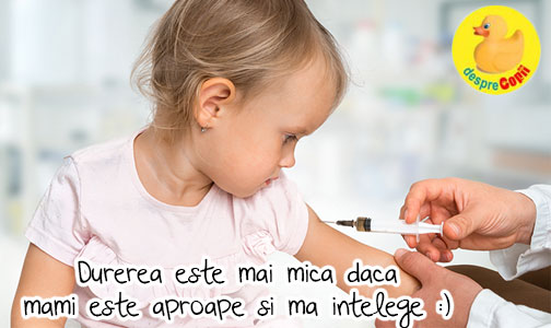 Copiii se tem de vaccinare si simt mai multa durere daca nu sunt corect pregatiti de parinti