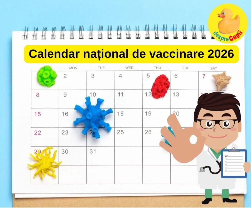 Calendarul de vaccinare a copiilor in 2026 - schema nationala de vaccinare a copiilor in 2026