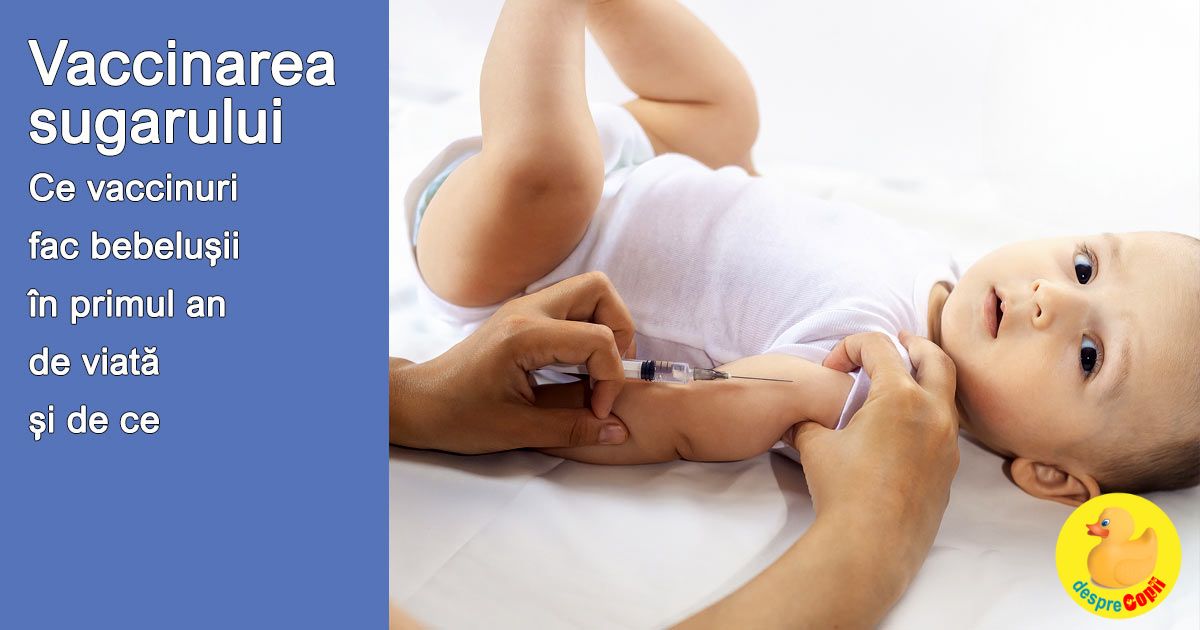 Vaccinarea sugarului - iata cele 7 vaccinuri pe care le fac bebelusii in primul an de viata si de ce