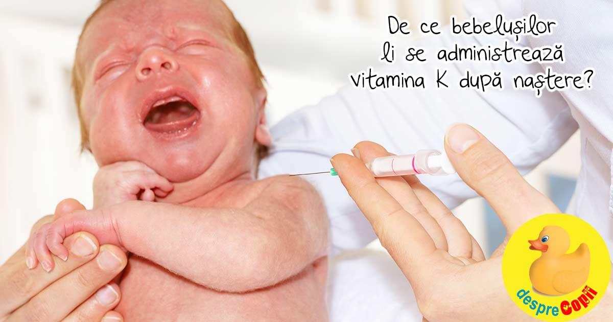 Decizii importante de luat pentru copil inainte de nastere: administrarea vitaminei K nou-nascutului