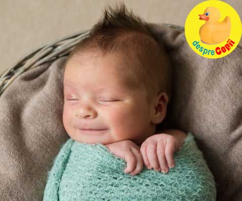 De ce zambeste bebe in somn - sau dialogurile in somn cu ingerii. Iata care este semnificatia.