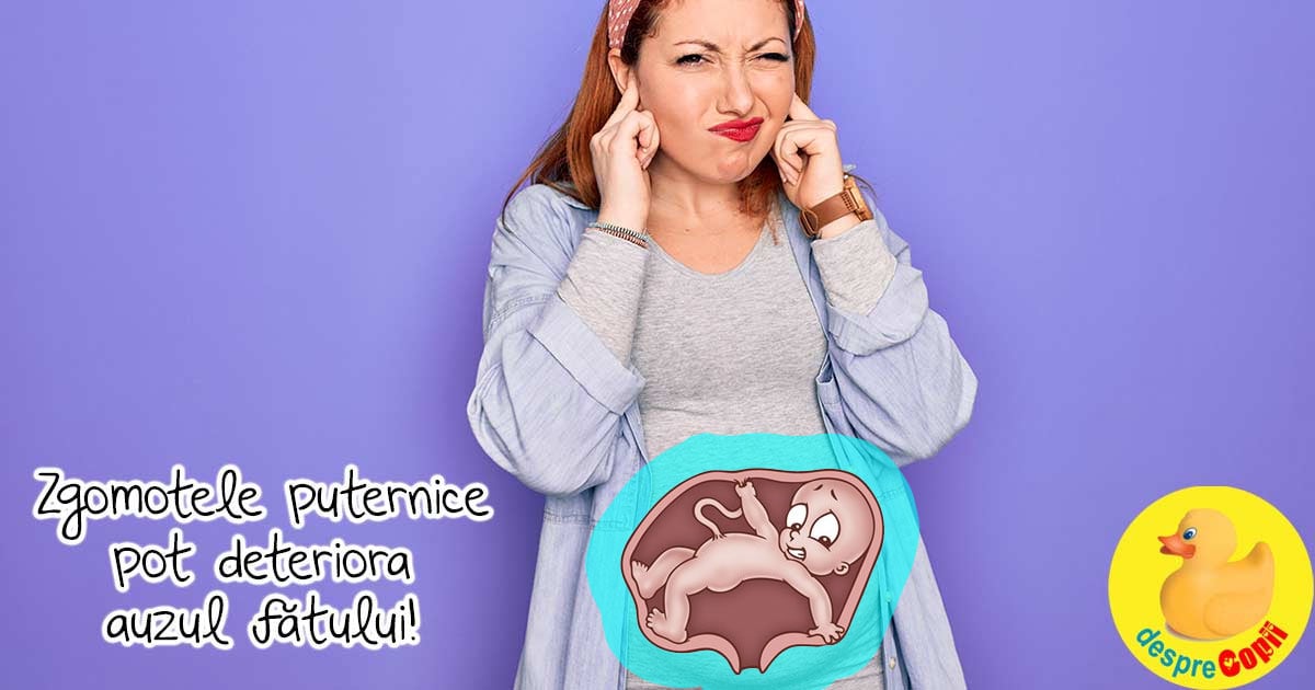 Mami e prea tare! Zgomotele puternice pot deteriora auzul fatului din burtica si il streseaza