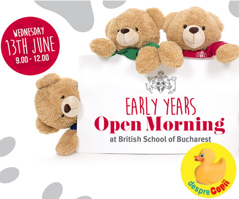 Descopera British School of Bucharest la Ziua Portilor Deschise pentru prescolari!