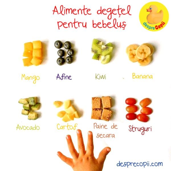 alimente degetel bebelusi