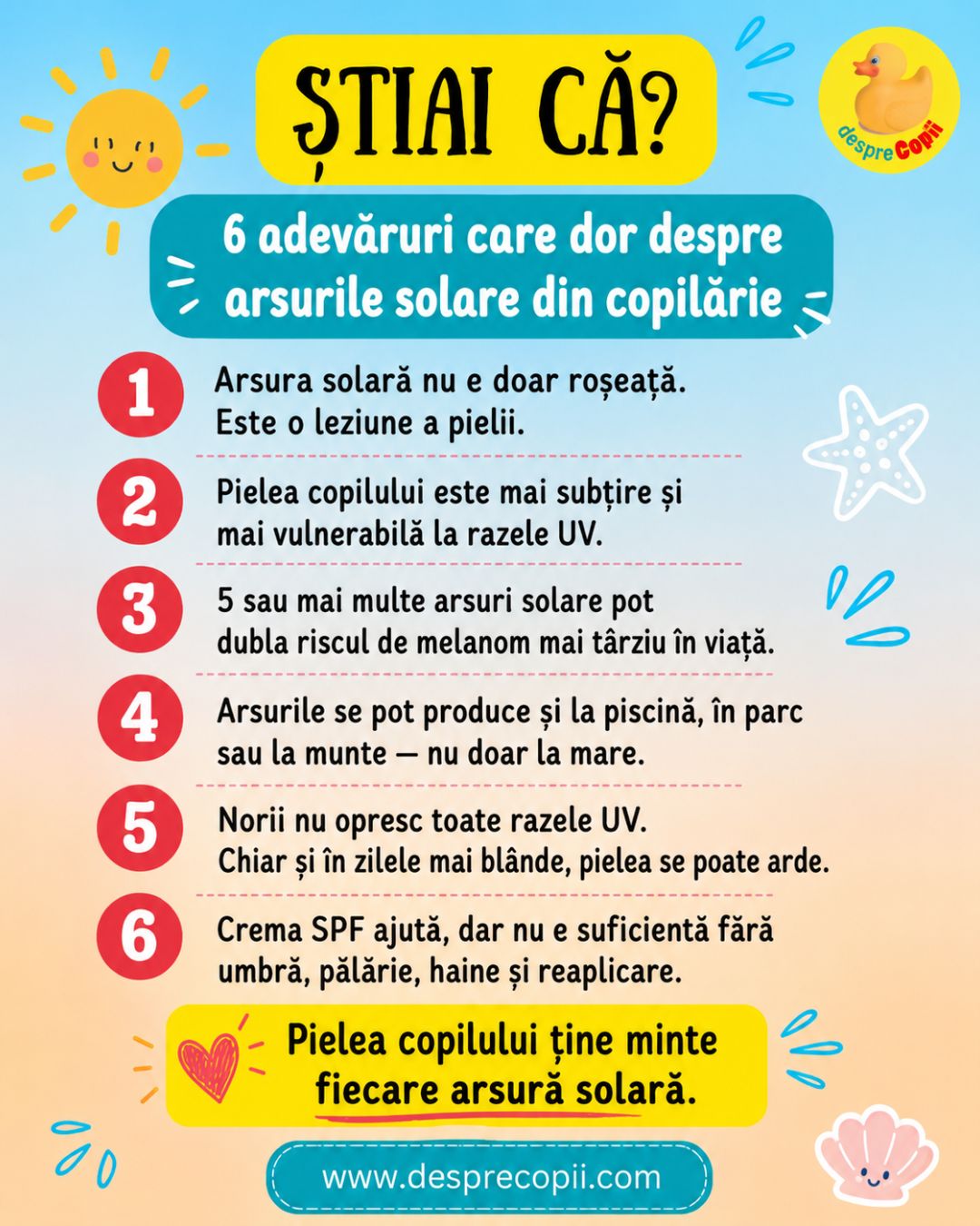 arsuri solare la copii