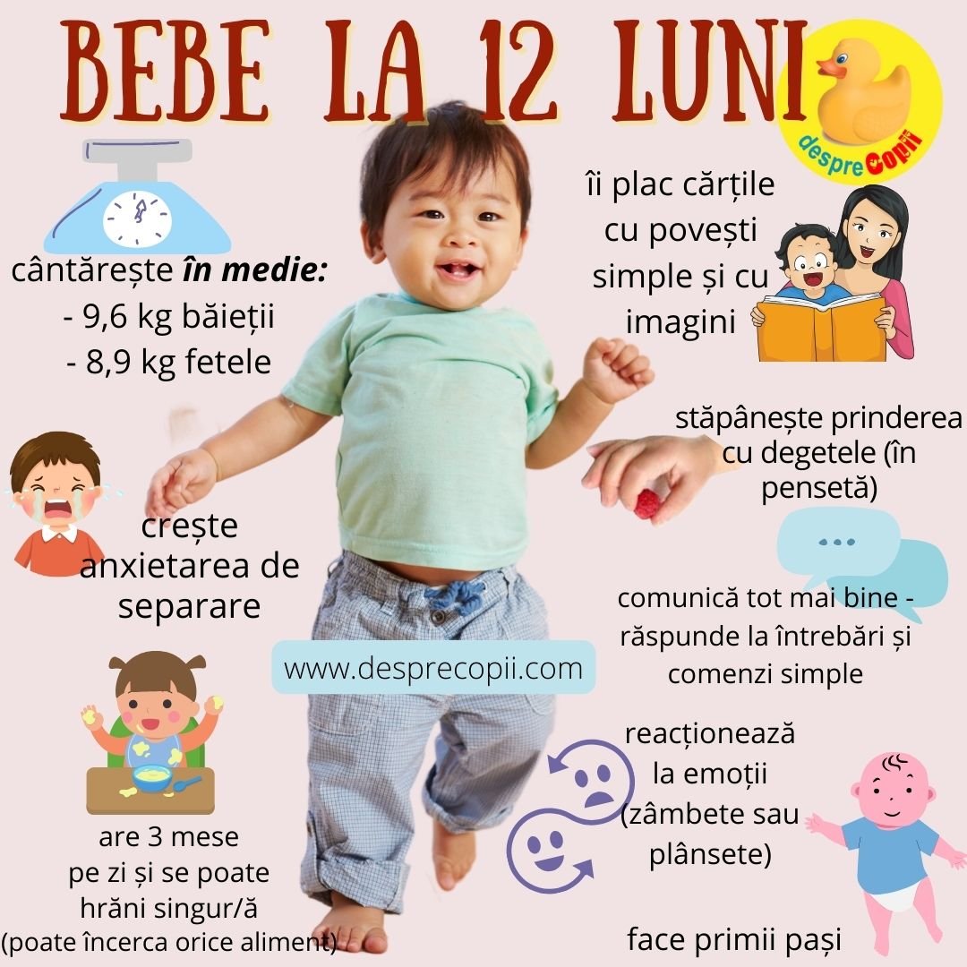 bebe la 12 luni 