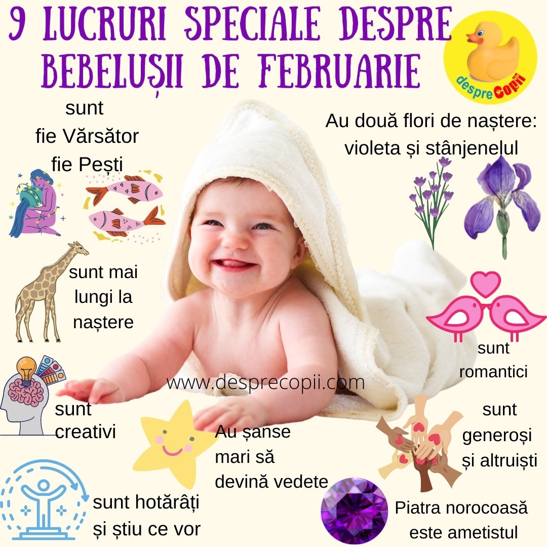 county Justice pleasant 8 lucruri speciale despre bebelusii nascuti in Februarie | Desprecopii.com