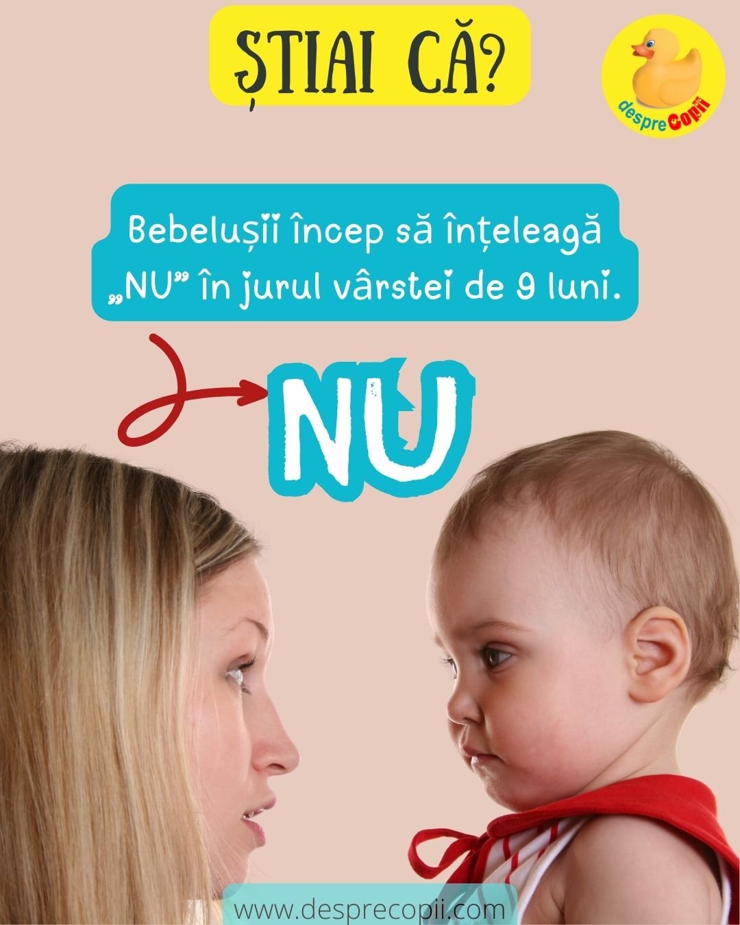 bebelusul intelege cuvantul NU