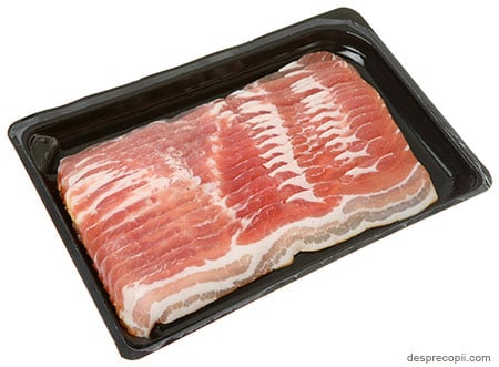 Guvernul britanic recomanda limitarea consumului de carne rosie sau bacon la 70g, respectiv 2 felii pe zi