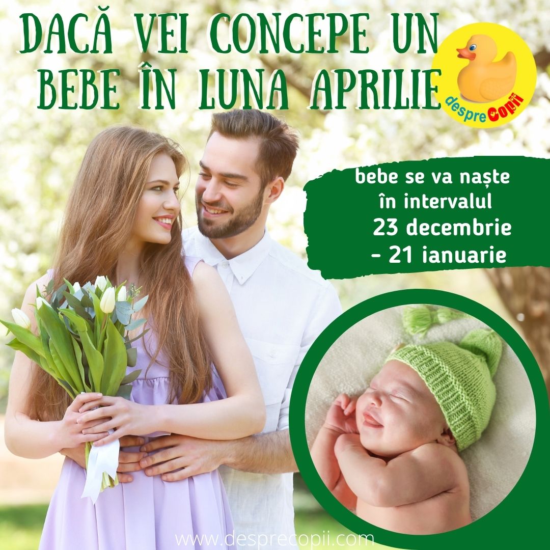 concepe bebe in aprilie