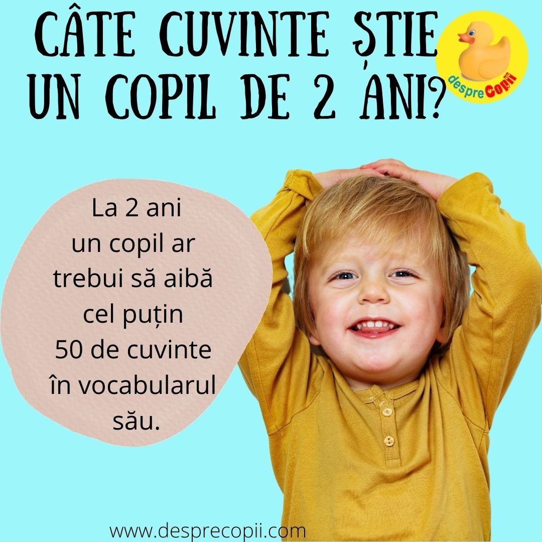 cuvinte copil 2 ani