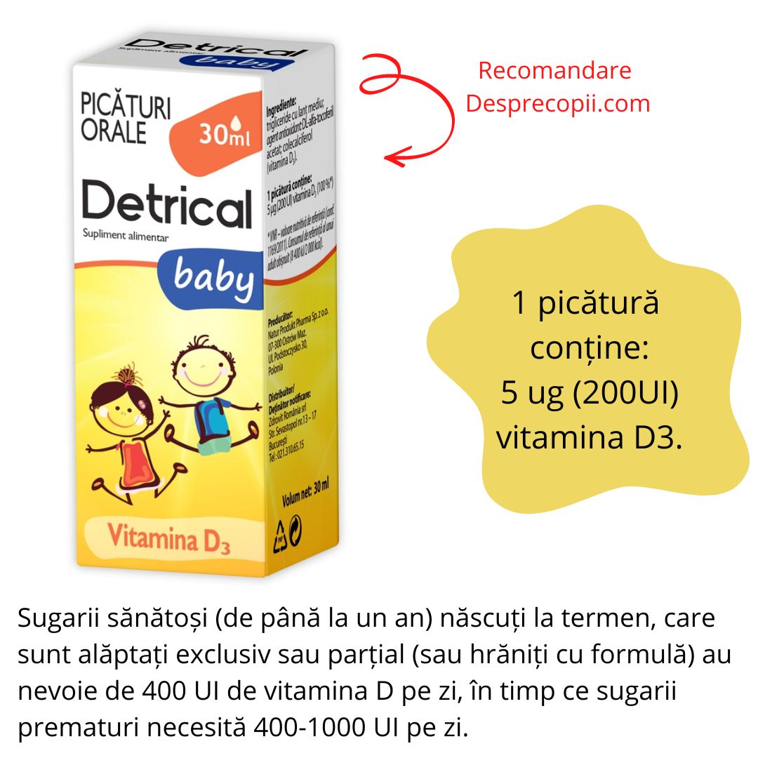 vitamina D bebelusi