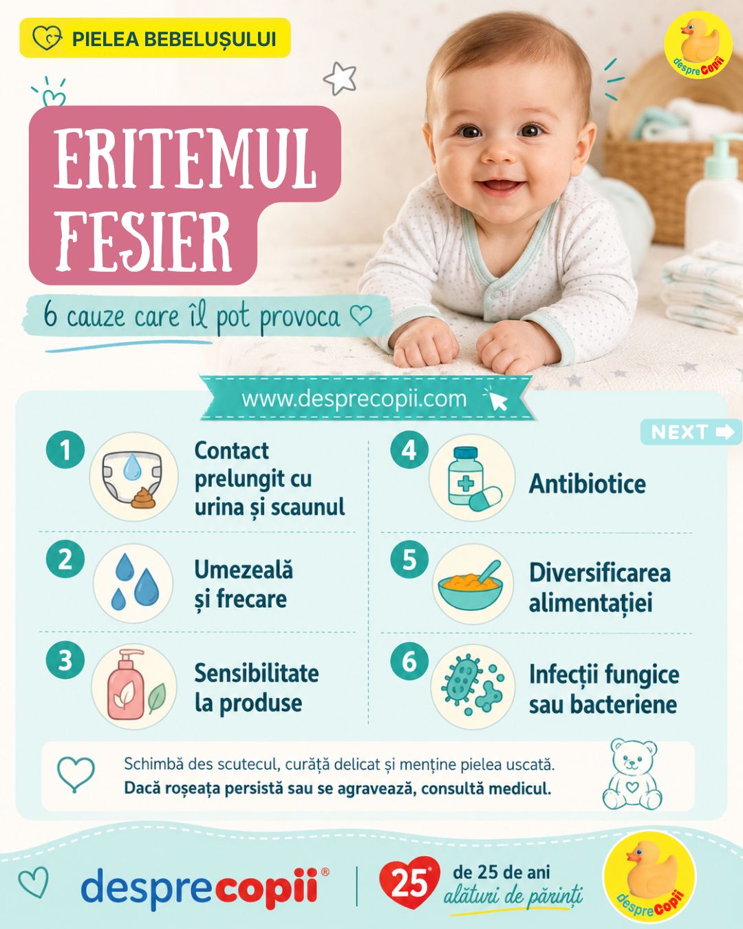 eritem fesier bebelusi