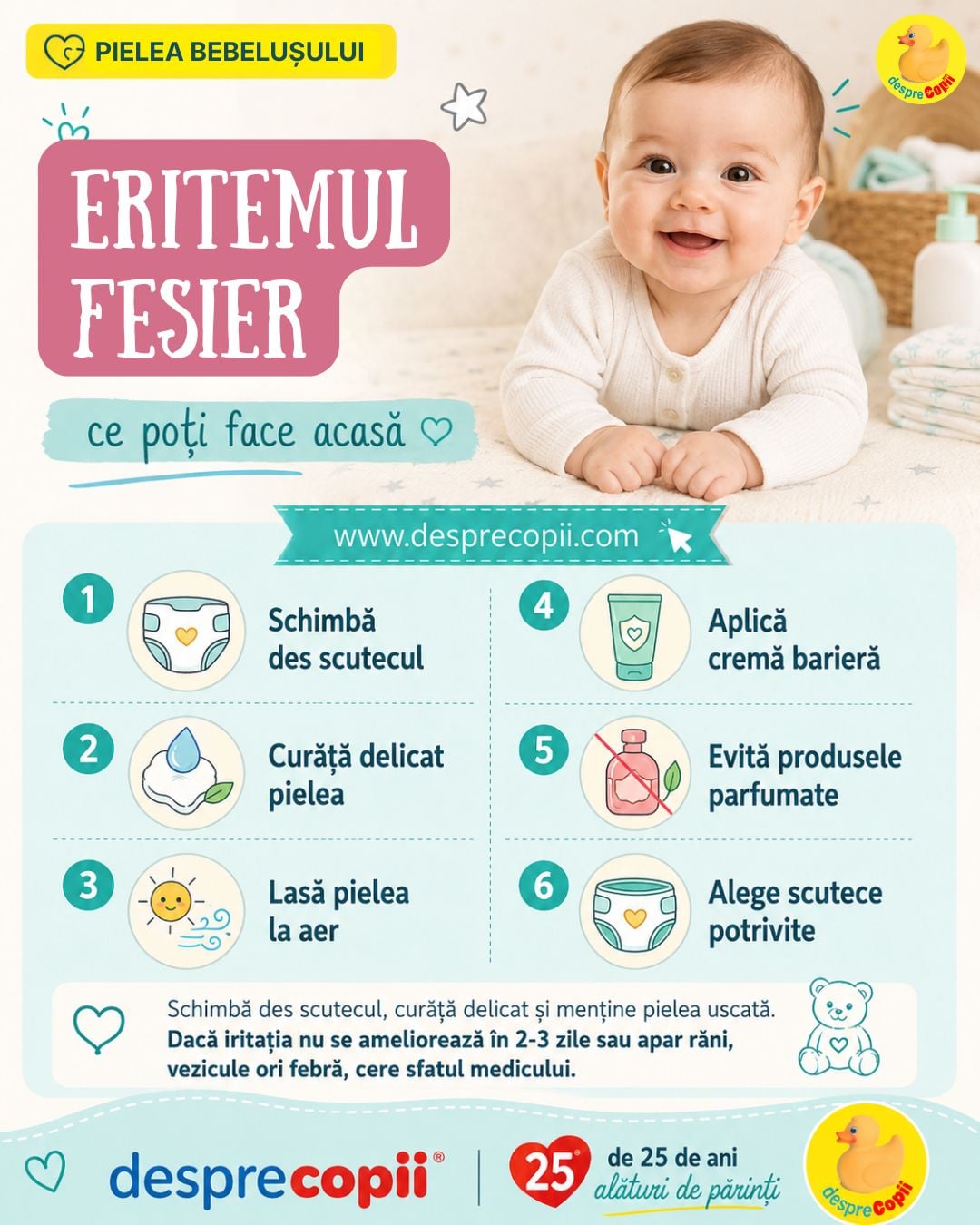 eritem fesier bebe