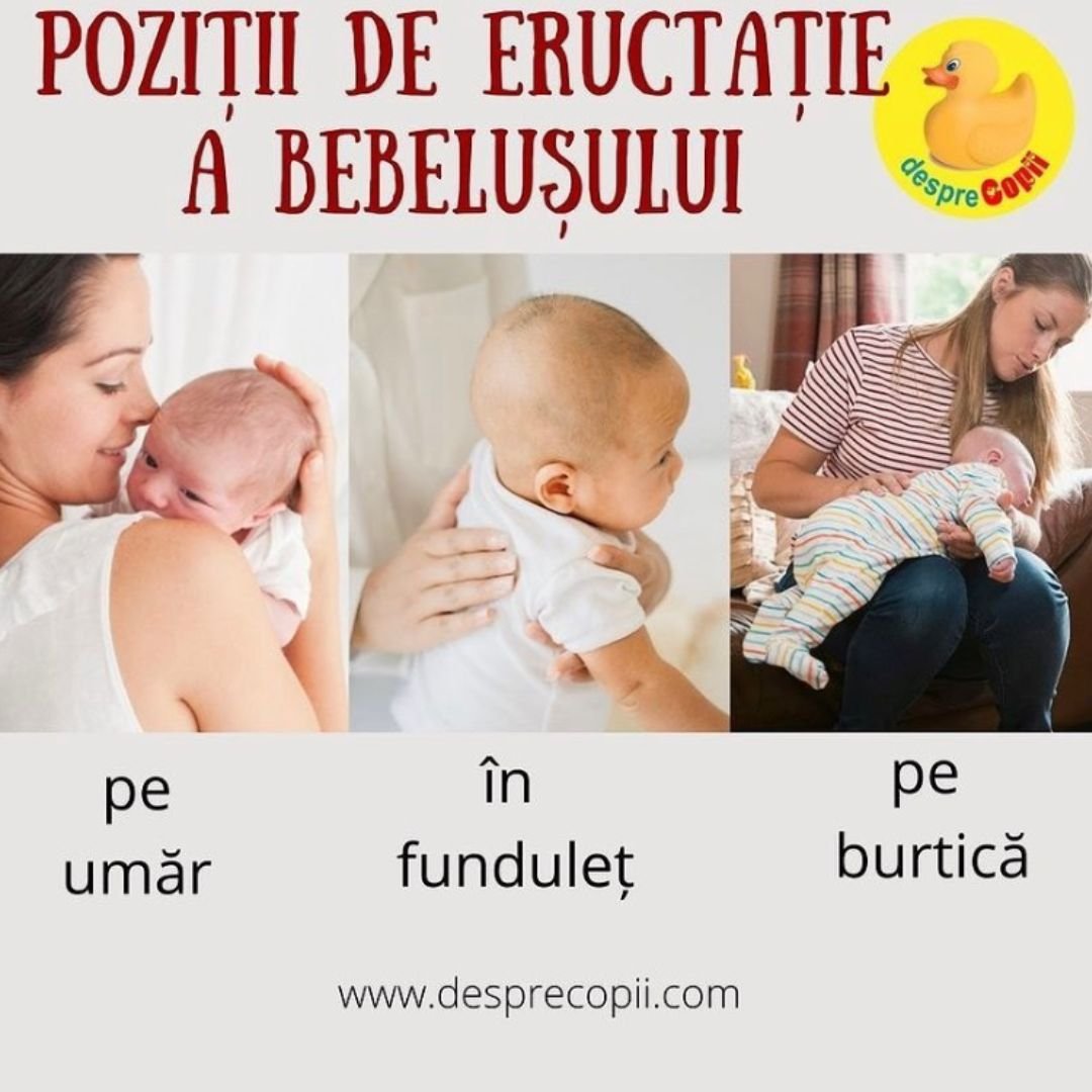 pozitie eructatie bebelusi