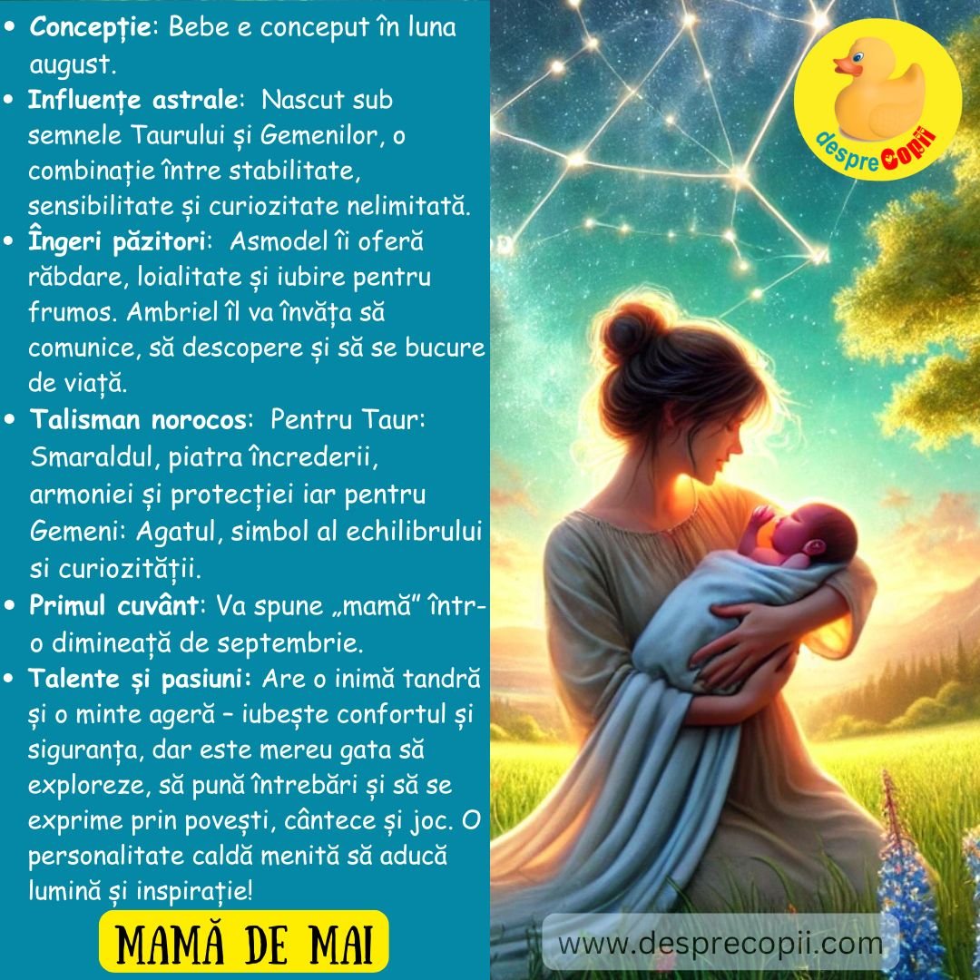 nana de bebe nascut in mai 