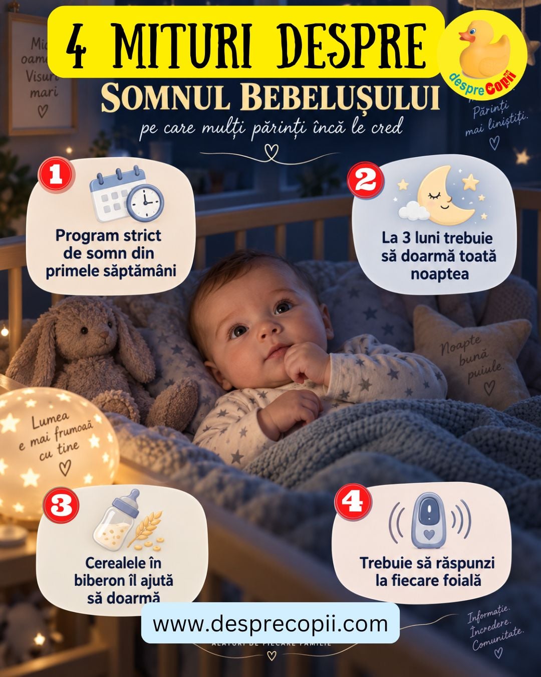 mituri somnul bebelusului