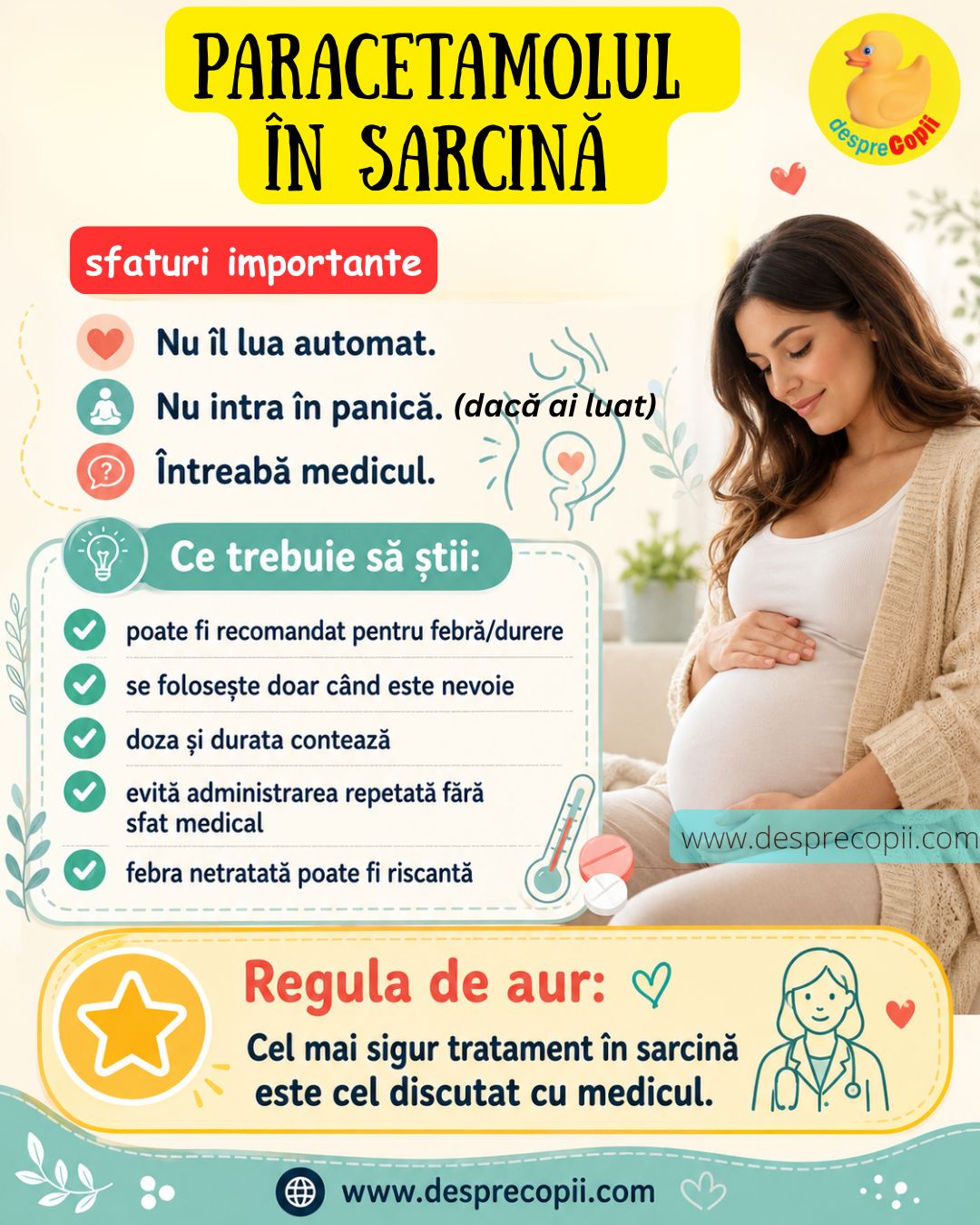 paracetamol in sarcina