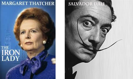Margaret Thatcher si Salvador Dali