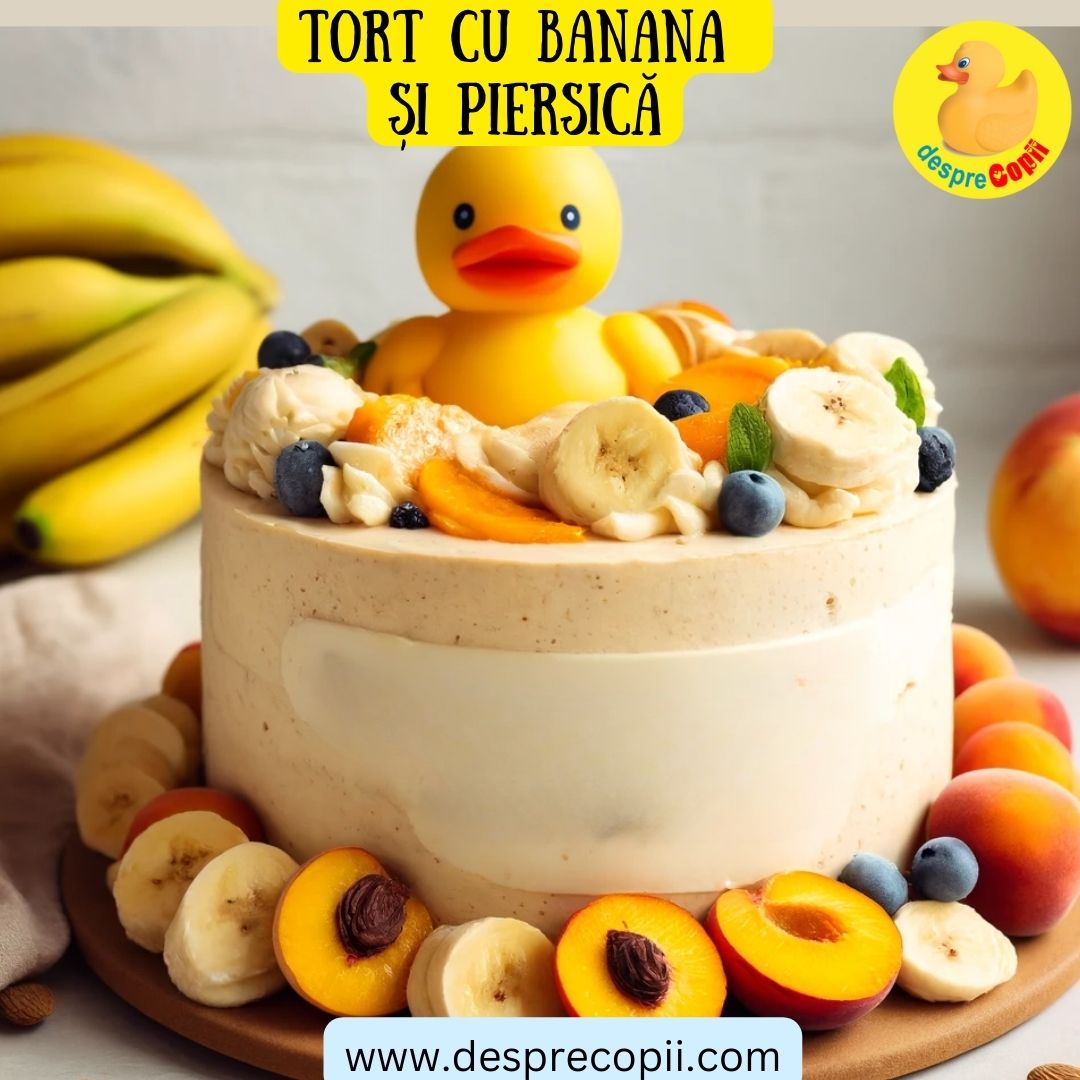 tort aniversar banane