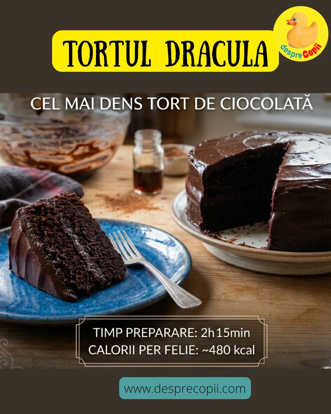 tort de ciocolata dracula