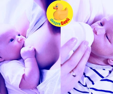 Lapte de la san sau lapte praf formula? Ce dăm bebelusului și de ce