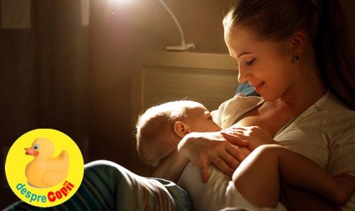 Alăptarea in timpul noptii: cum iși reglează bebelușul singur orele de mancare