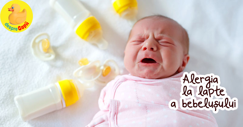 Alergia la lapte a bebelusului: simptome, cauze si tratare