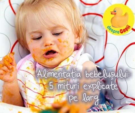 Alimentația bebelușului: 5 mituri explicate pe larg conform Academiei Americane de Pediatrie