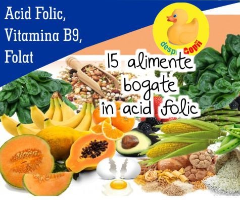 15 alimente bogate in acid folic