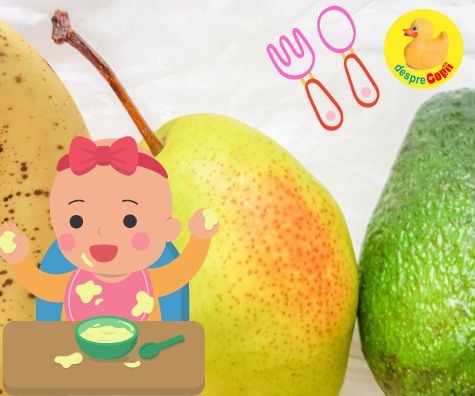Mix de fructe cu avocado - reteta pentru bebelusi