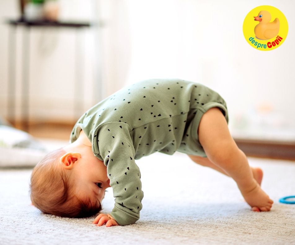 Cât de activ e bebelușul tău? Dezvoltarea motorie începe chiar din primele săptămani de viață - etapele dezvoltării motorii pana la 12 luni