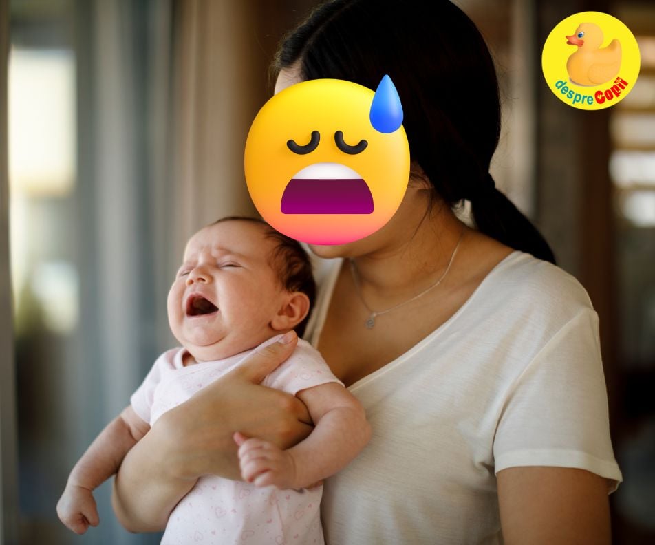 La capătul puterilor: ajutor bebe plânge non stop și eu am nervii pe bigudiuri 😫