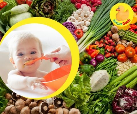 Introducerea legumelor in alimentatia bebelusului - diagrama