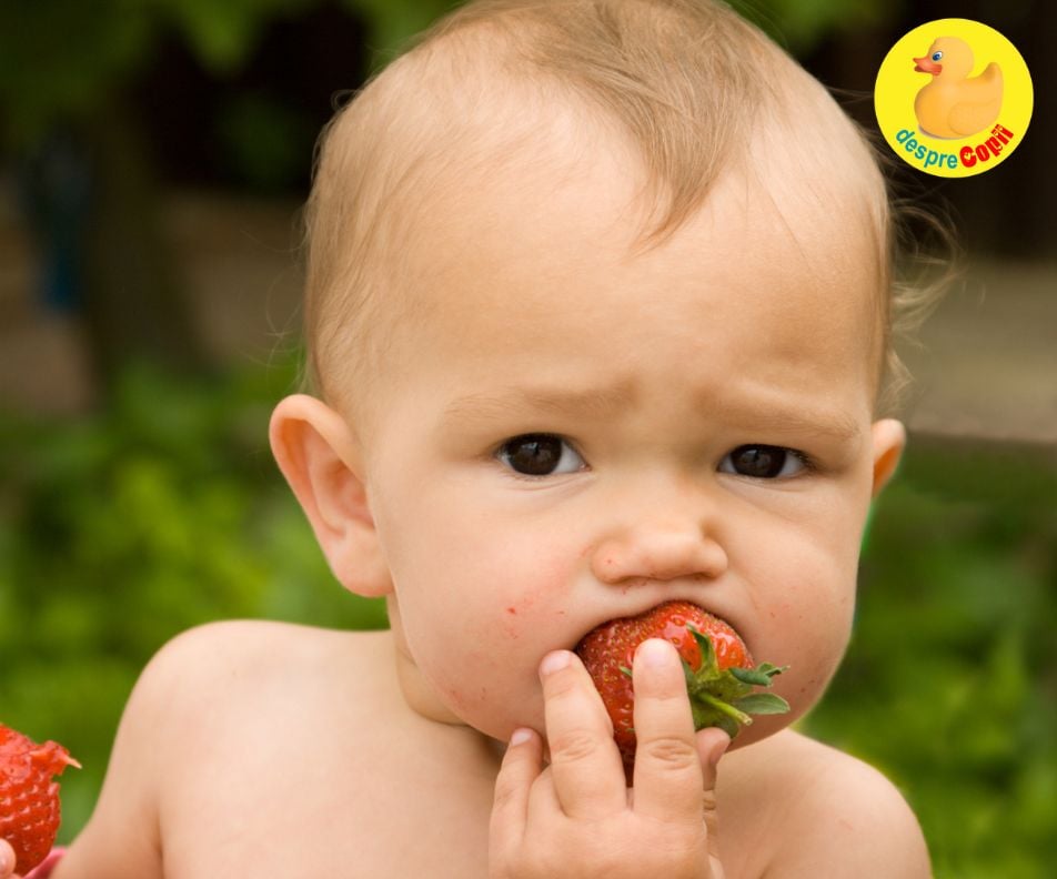 Capșunile in alimentația bebelușului: când, cum și ce trebuie să știm - infografic