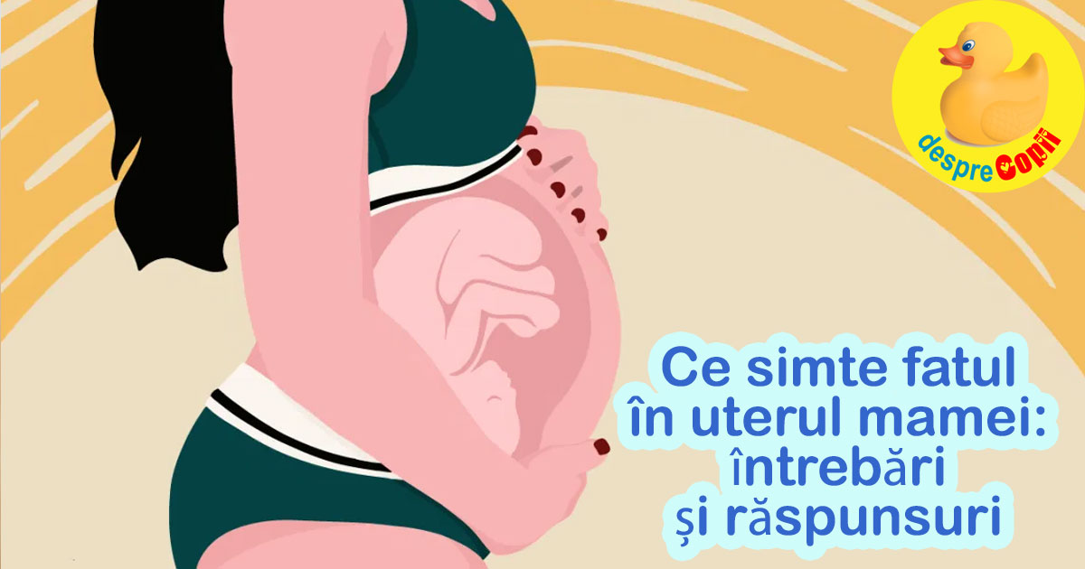 Ce simte fătul in uterul mamei: intrebări și răspunsuri care te vor minuna