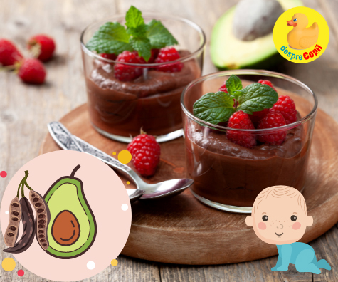 Ciocolata cu avocado si roscove - reteta pentru bebelusi