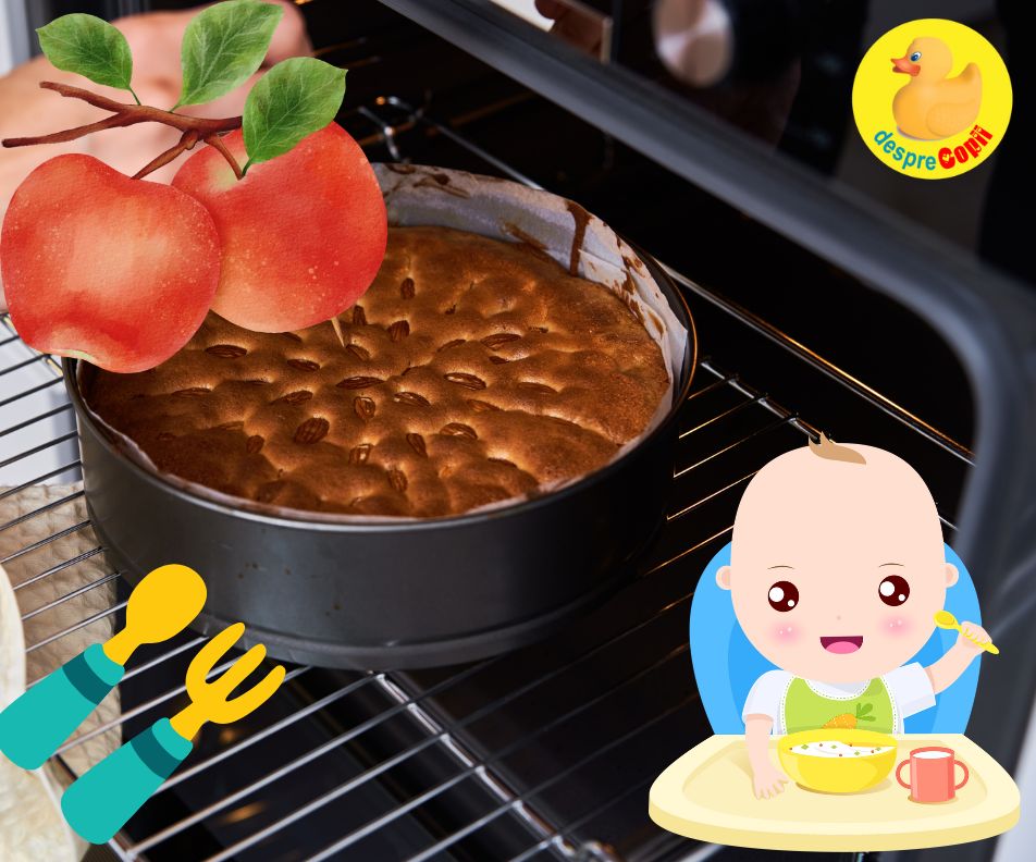 Clatita la cuptor, cu mere - reteta pentru bebelusi