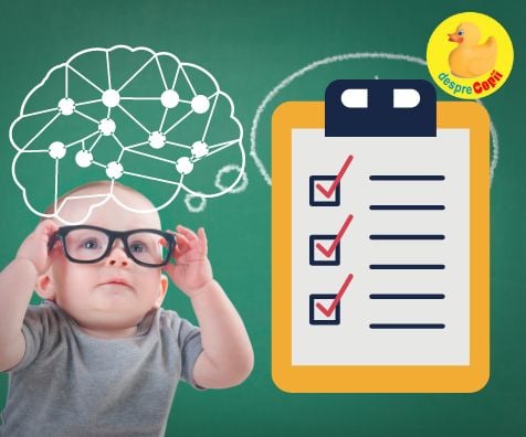 Dezvoltarea motorie și cognitivă a copilului supradotat și precoce - tabel pe vârstă 0-3 ani
