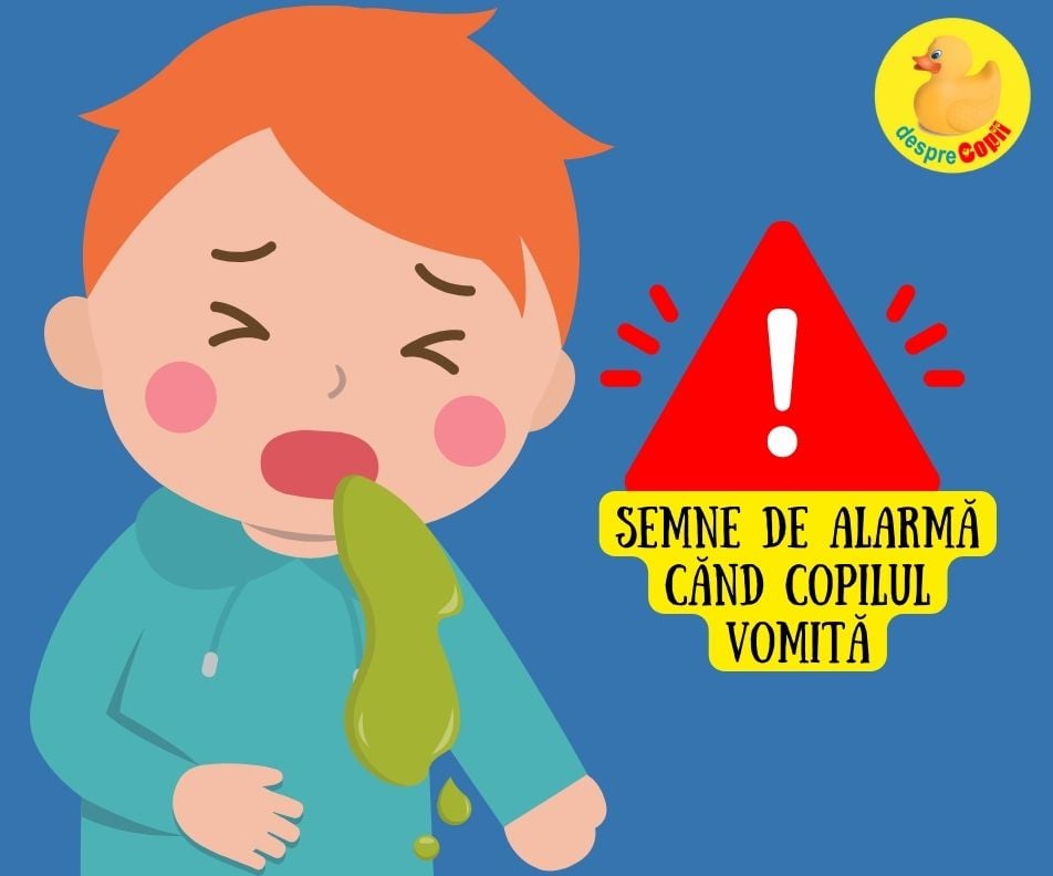 6 semne de alarma cand copilul vomita