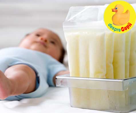 Folosirea laptelui matern congelat sau depozitat anterior - sfatul medicului