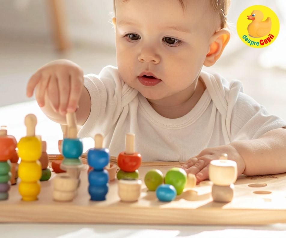Dezvoltarea cognitivă a copilului de la 0 la 24 luni - selectie de jucarii recomandate pe categorii de varsta