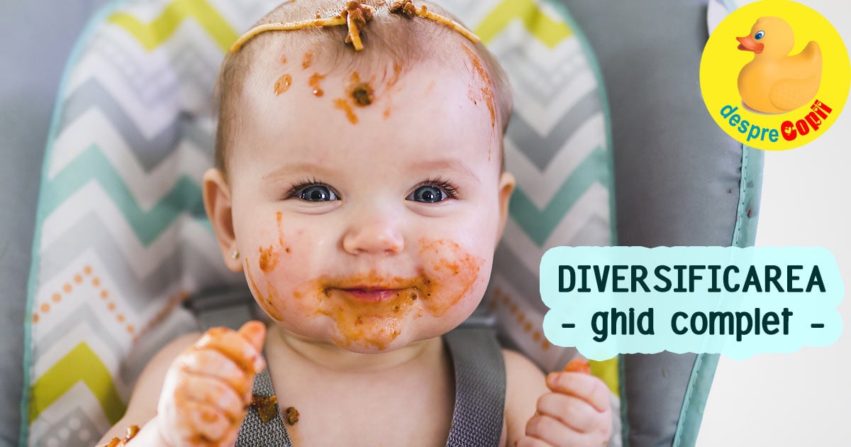Diversificarea bebelușului: un GHID de reguli și rețete pentru fiecare lună