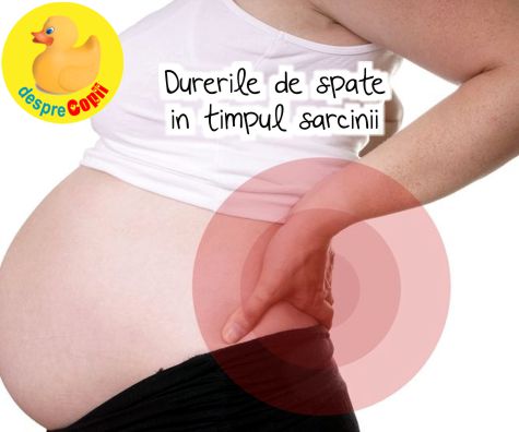 Durerile de spate in timpul sarcinii