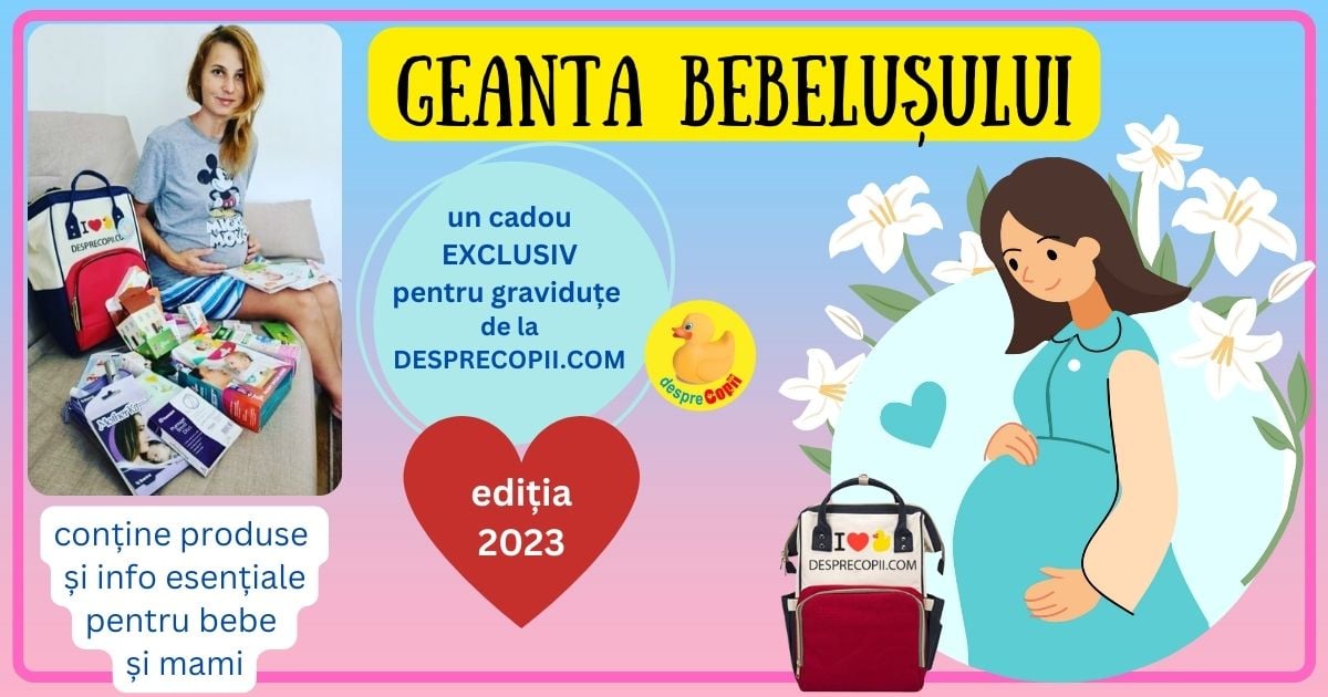 GEANTA BEBELUȘULUI un cadou pentru proaspetele mămici de la Desprecopii - ediția 2023