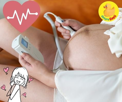 La 8 saptamani: primele lacrimi la auzul batailor inimii fetitei mele - jurnal de sarcina