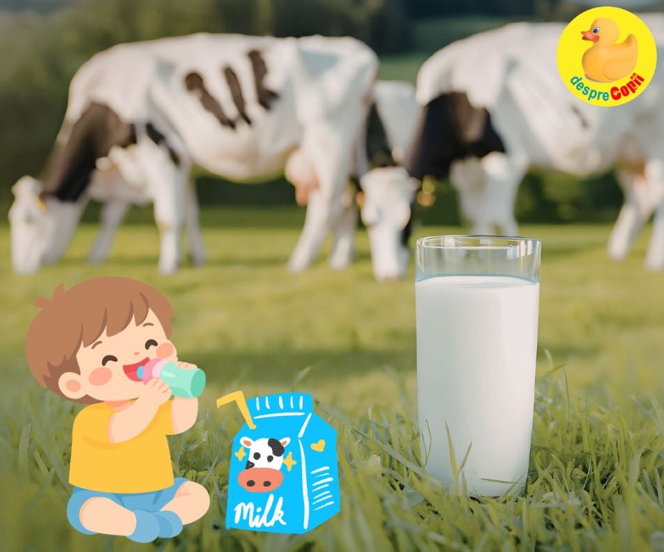Cand dam lapte de vaca bebelusului? Iata de la ce varsta este recomandat - Sfatul Academiei Americane de Pediatrie